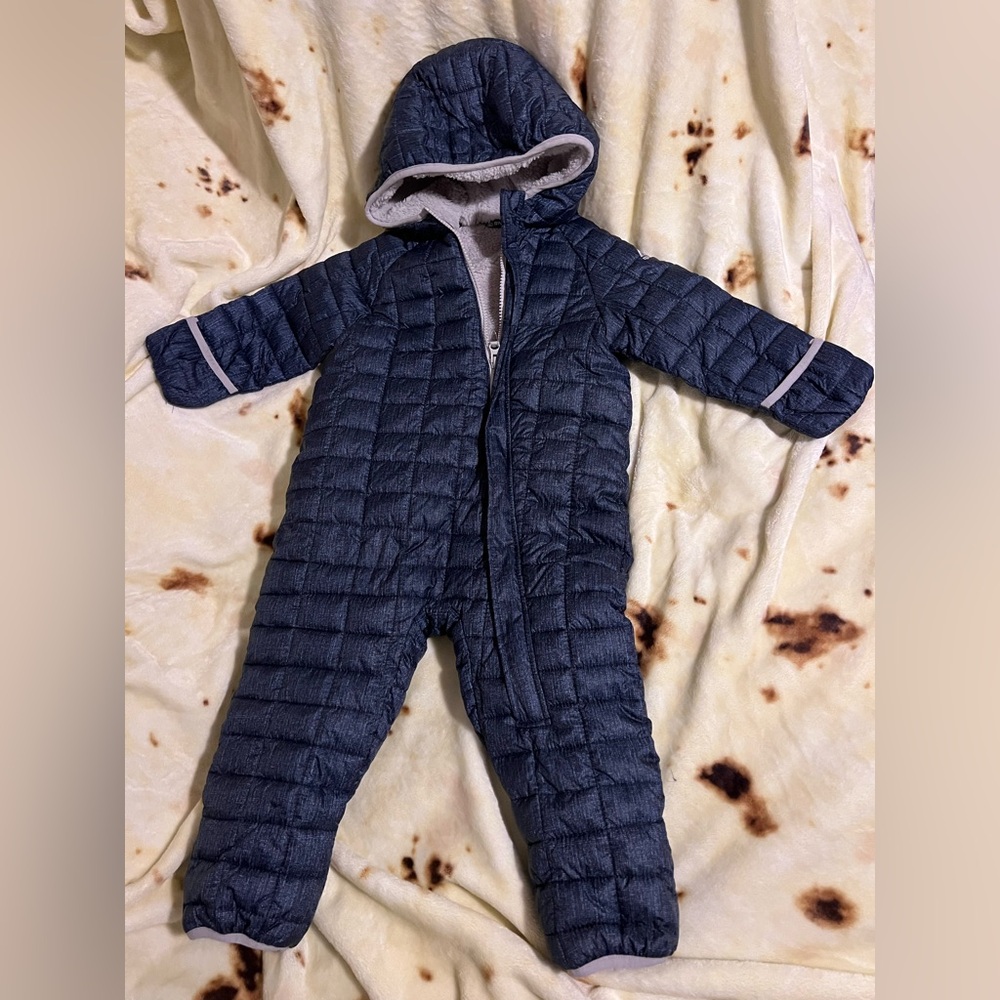 Snozu Navy Puffer Snowsuit Toddler 24m